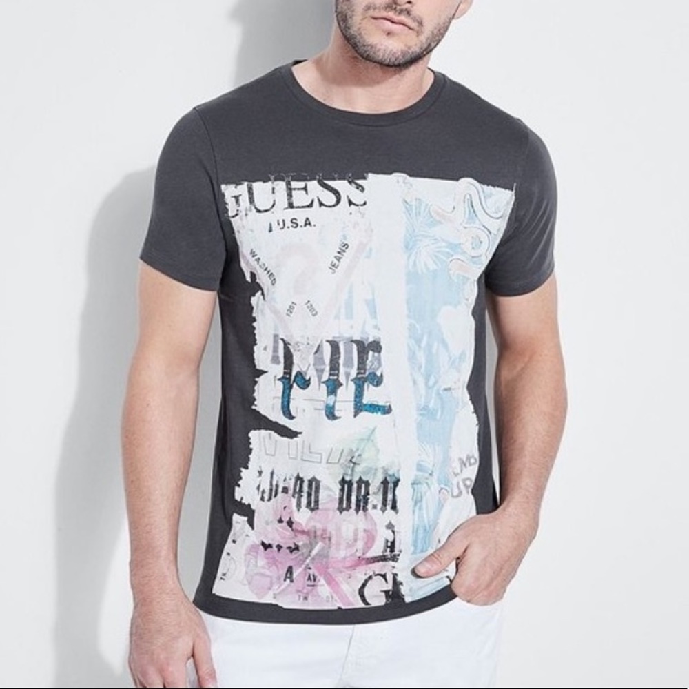 GUESS LOGO GRAPHIC TEE sz M